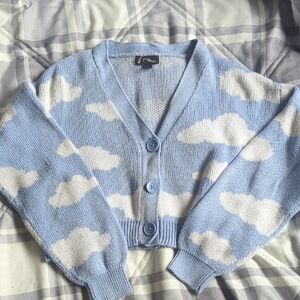 Youth Knit Clouds Cardigan
